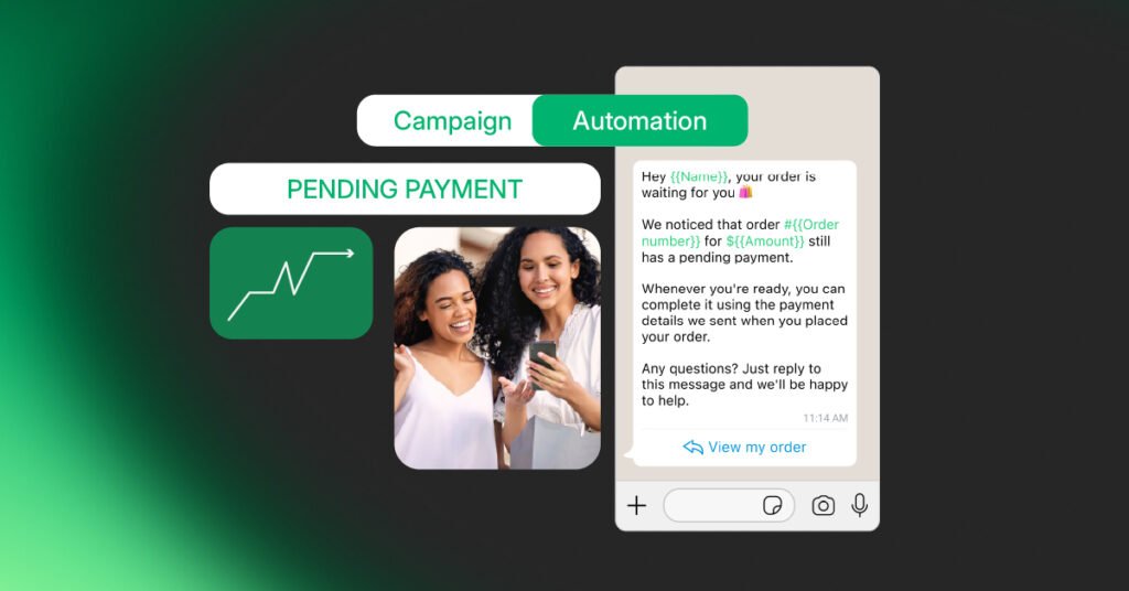 Pending payment automation setup in ChateCommerce