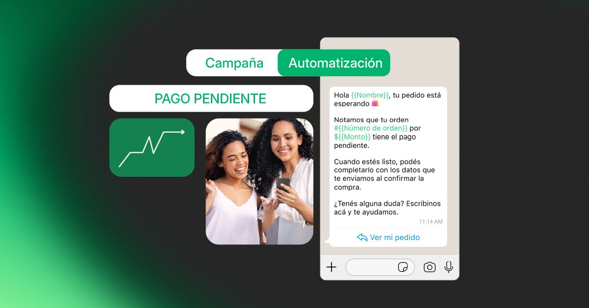 Configuración de automatización para órdenes con pago pendiente en ChateCommerce